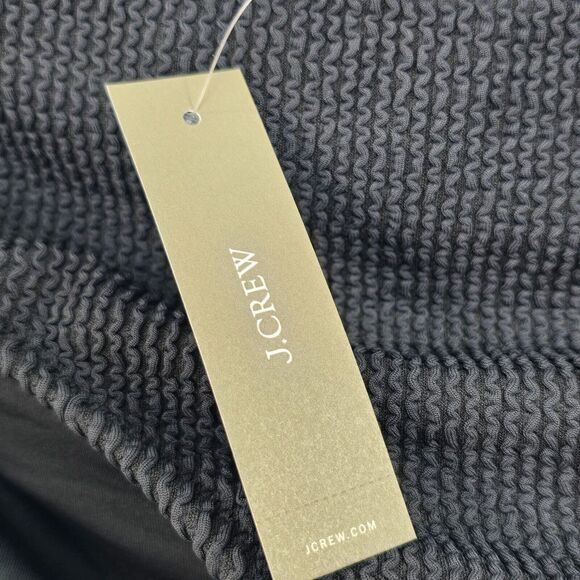 J Crew Womens Textured Hipster Full Coverage Bikini Bottom Size 2X Black NWT - Picture 2 of 10